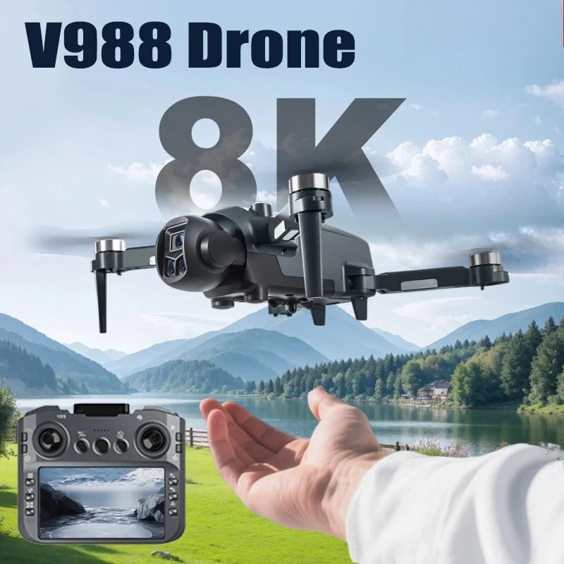 Drone Thermal Imaging - Original V988 Drone 8K HD Dual